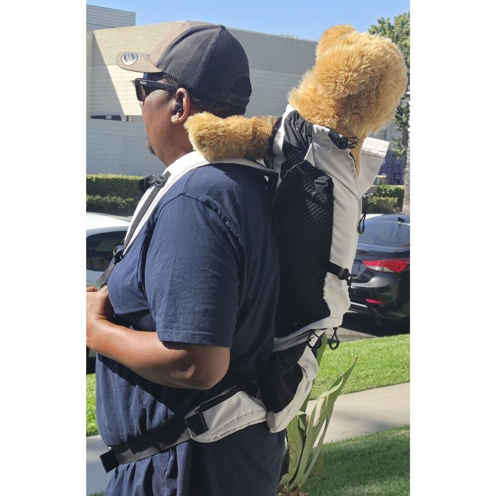 K9 KNAVIGATE Sport Sack Dog Carrier Backpack Light Gray Size Small Pet Bag Read